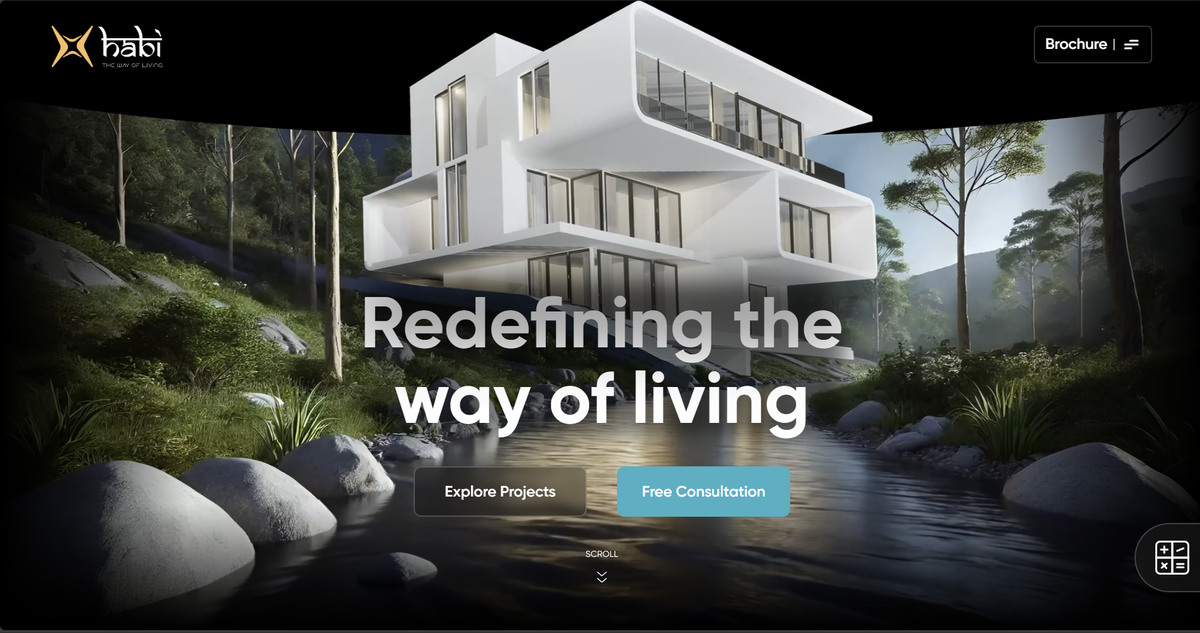 A website for a real estate company.